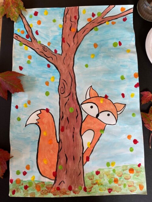 friendly fall fox