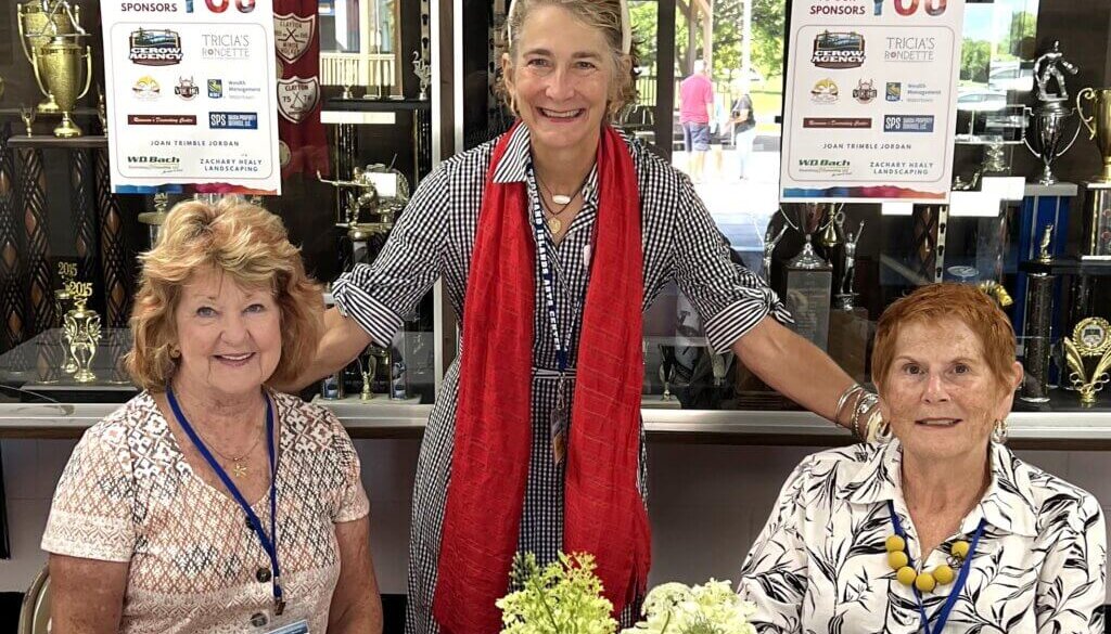 Sallie and volunteers