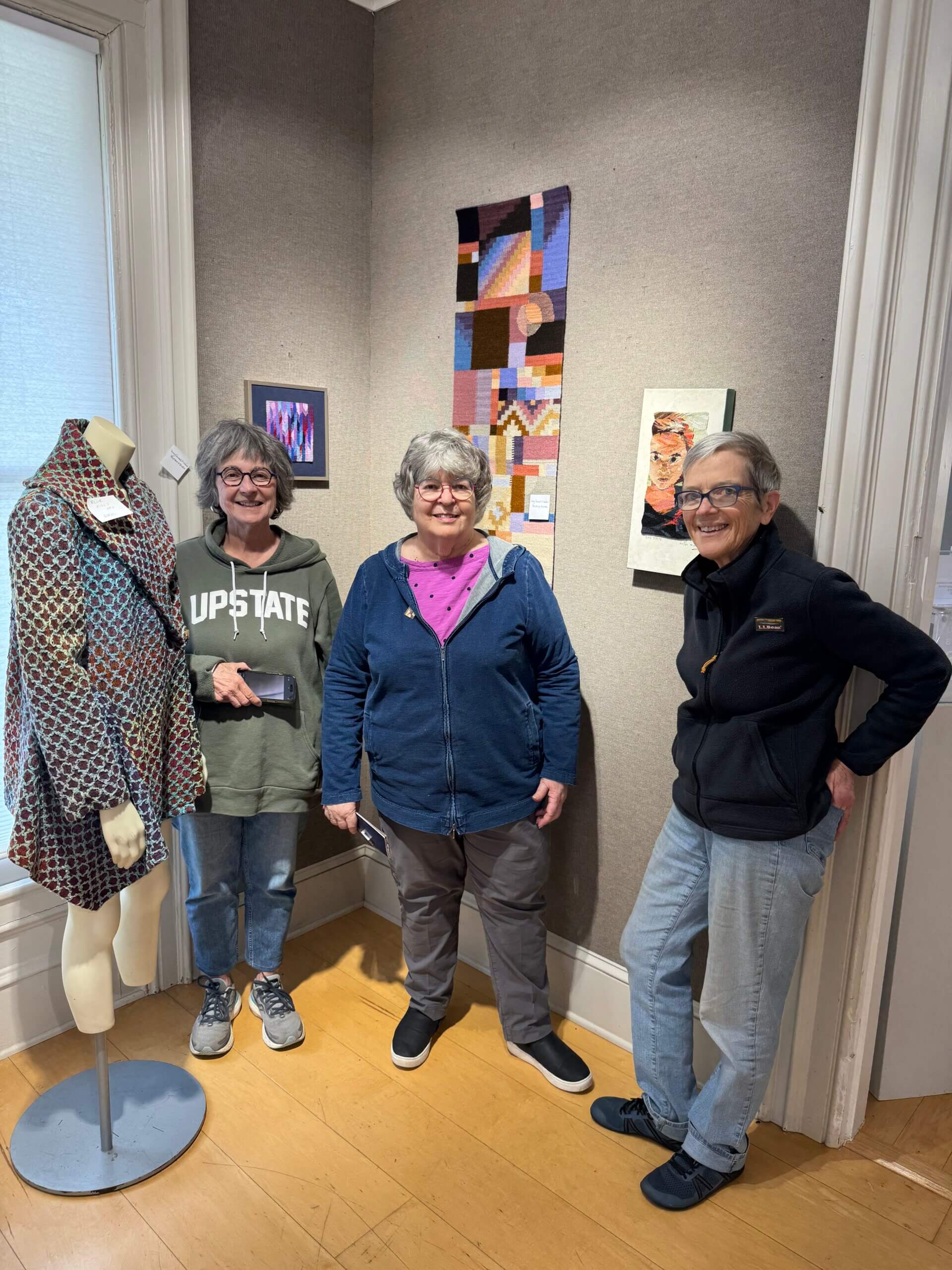 Weavers rochester guild Weavers’ Guild of Rochester members, from left, Denise Kovnat, Mary McMahon, and Ruth Manning, are exhibiting their woven tapestries, hangings, and garments at the Thousand Islands Arts Center.
