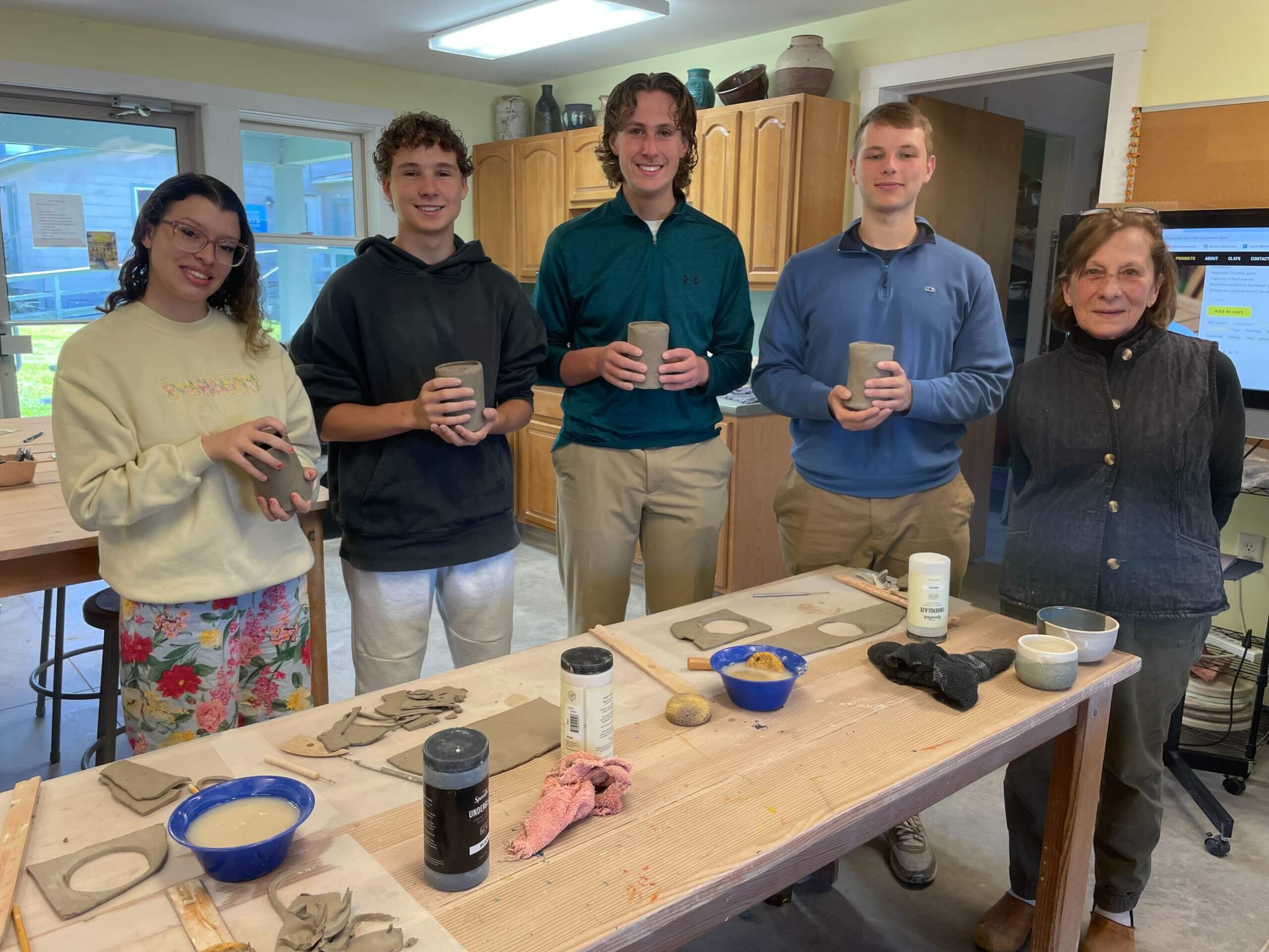 Youth Philanthropy pottery class group 5.25 Youth Philanthropy pottery class group 5.25