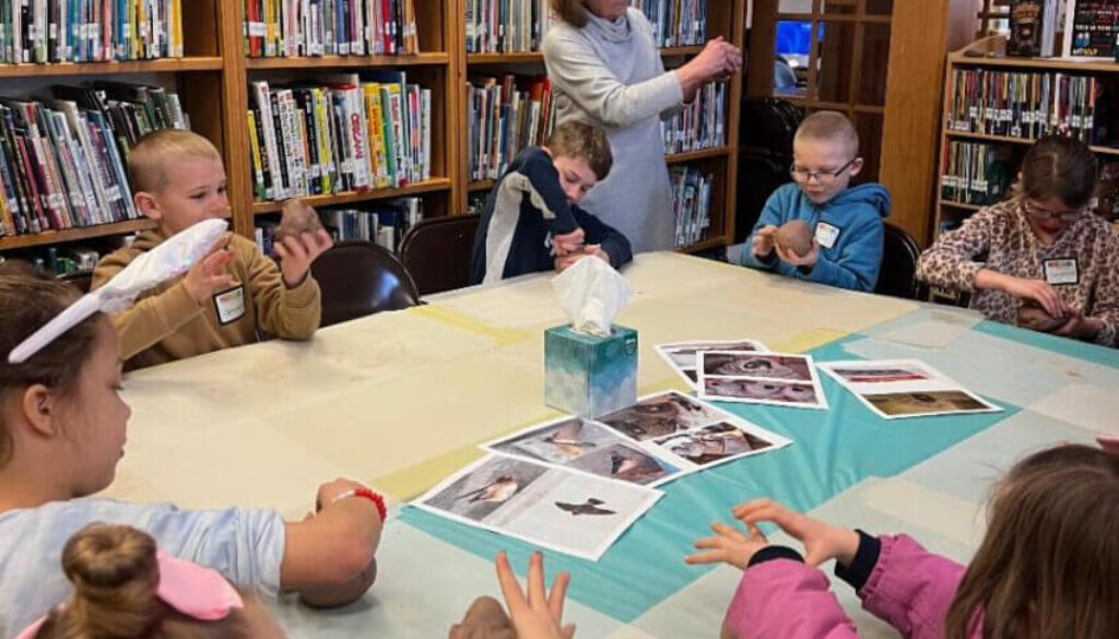 Kathy at Lyme Library